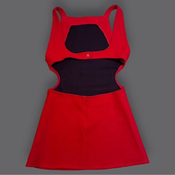 🎉HP🎉Excellent PreLoved Condition Zara Red Cut Out Back Mini Dress. Size Small - Picture 6 of 11
